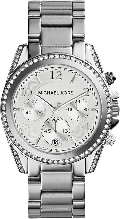 michael kors blair watch silver|Amazon.com: Womens Michael Kors Watches Silver.